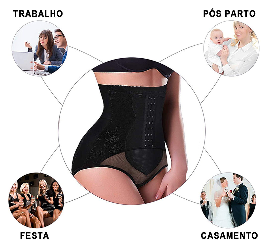 Cinta Calcinha Cintura Alta Shaper Tummy