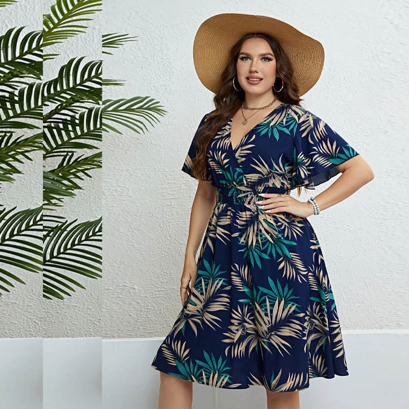 Vestido Plus Size Flor