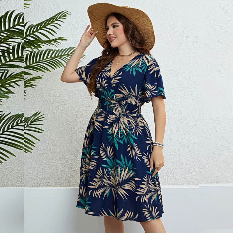 Vestido Plus Size Flor