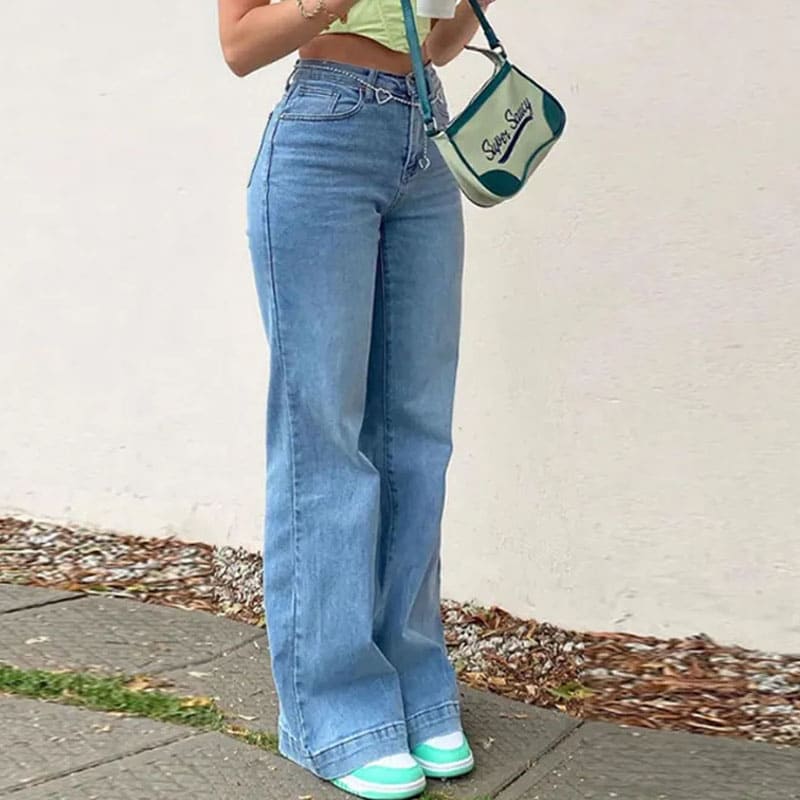 Calça Wide Leg Jeans Izabela