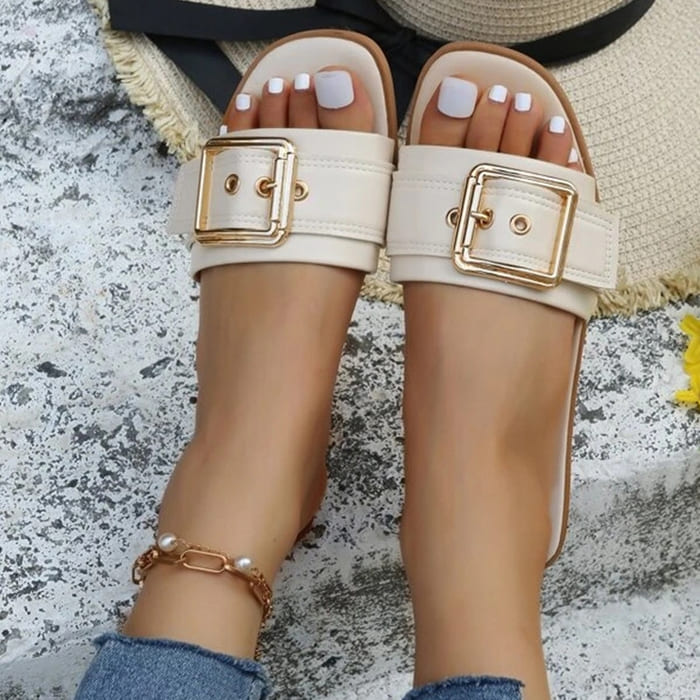 Sandália Rasteira Fivela Dalila