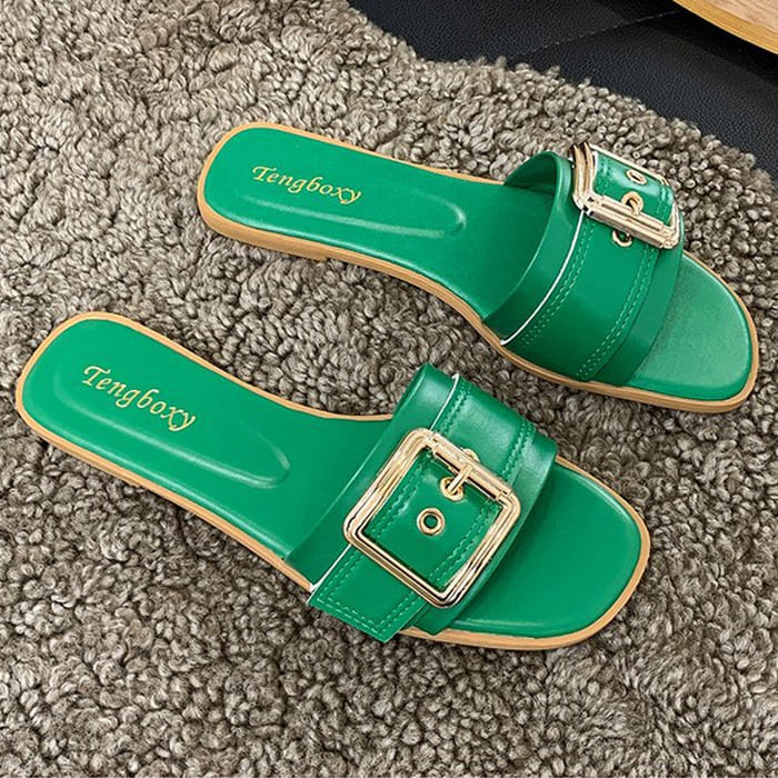 Sandália Rasteira Fivela Dalila