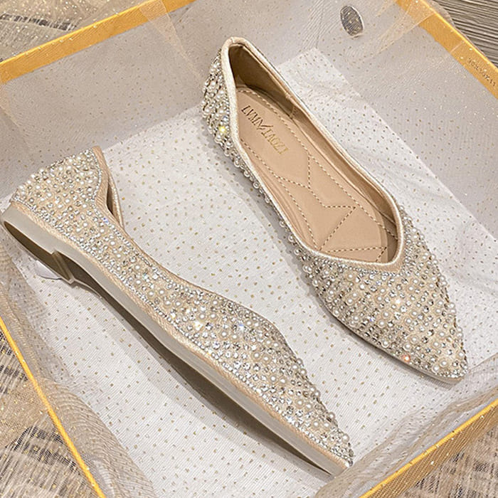 Sapatilha Feminina Strass Lilliane