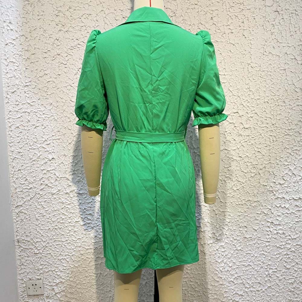 Vestido Curto Botões Nalanda