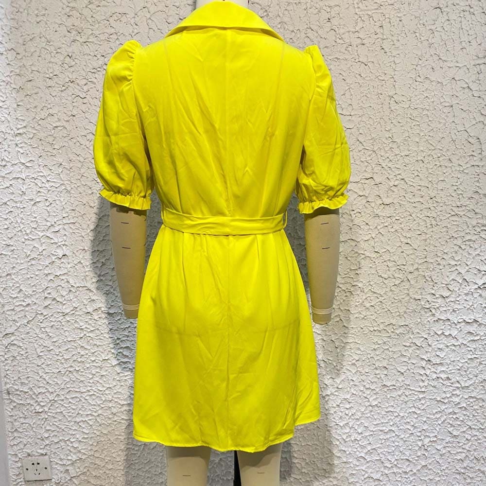 Vestido Curto Botões Nalanda