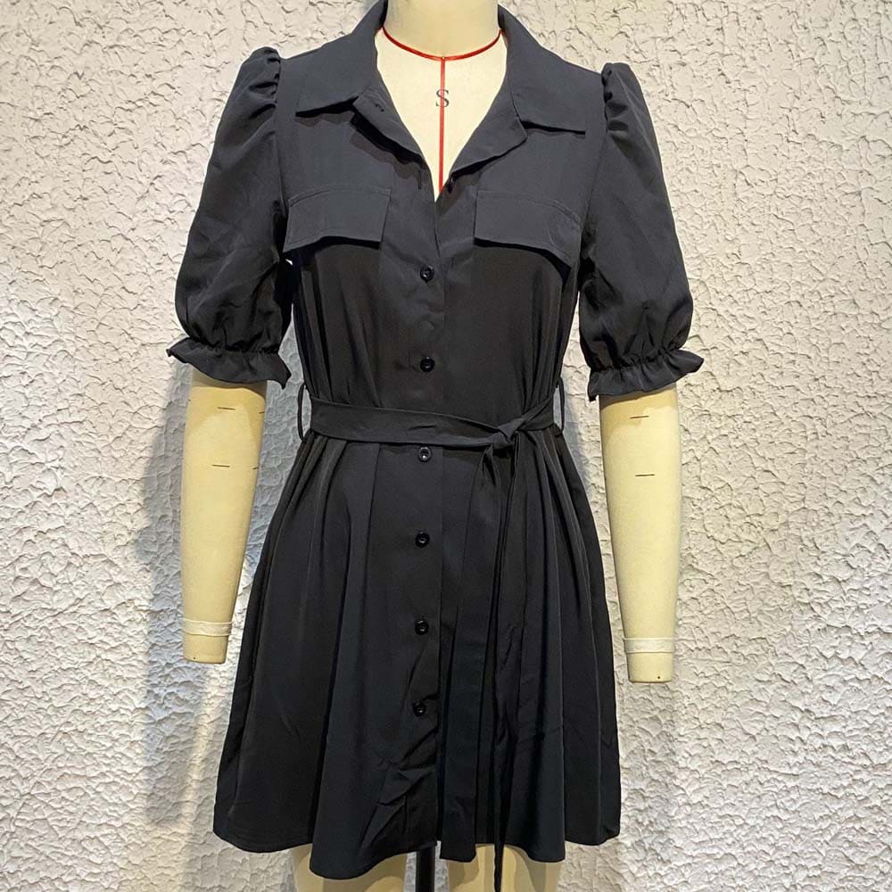 Vestido Curto Botões Nalanda