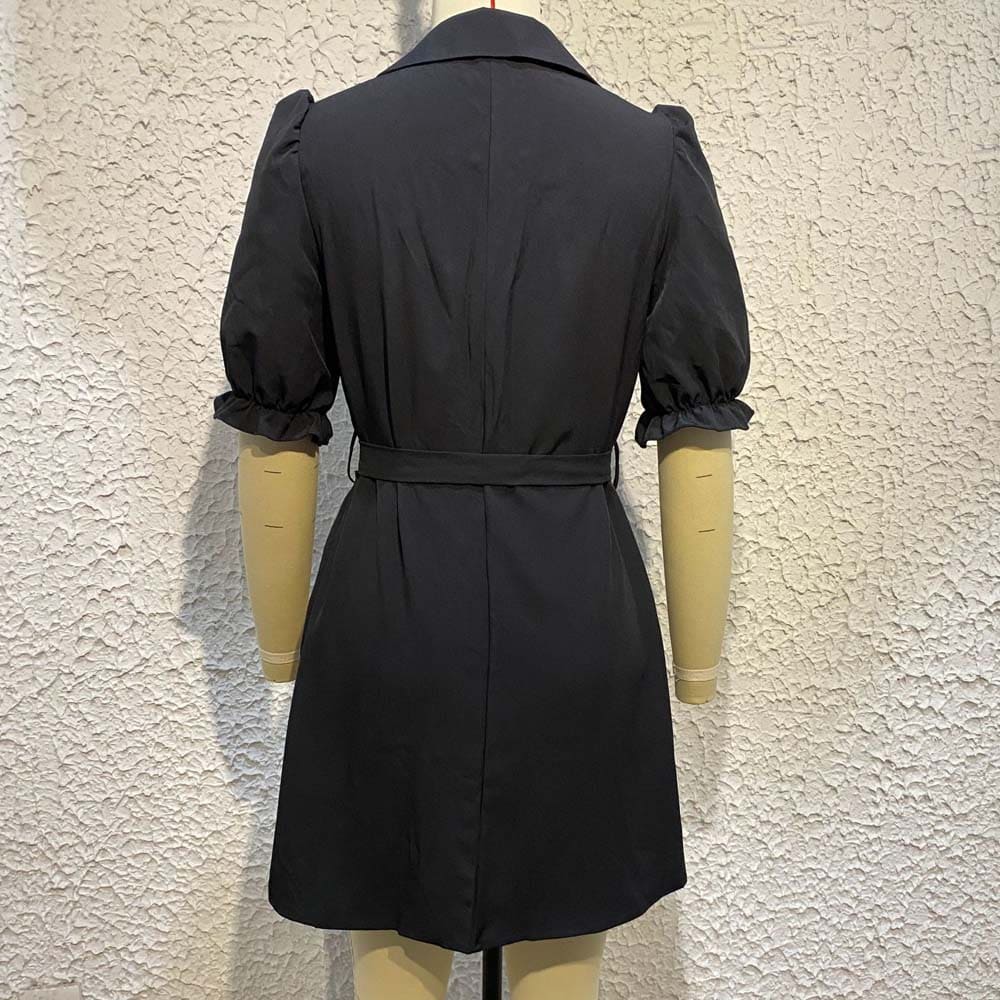 Vestido Curto Botões Nalanda