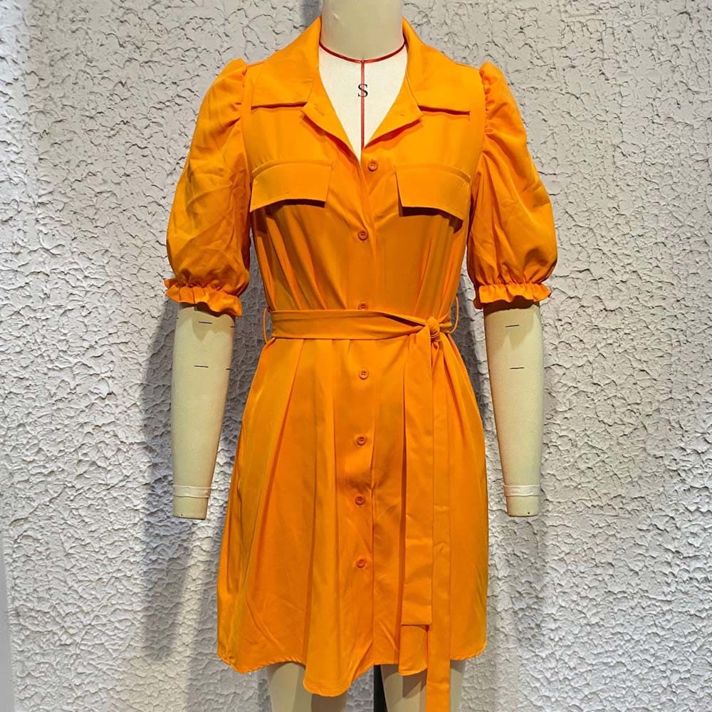 Vestido Curto Botões Nalanda
