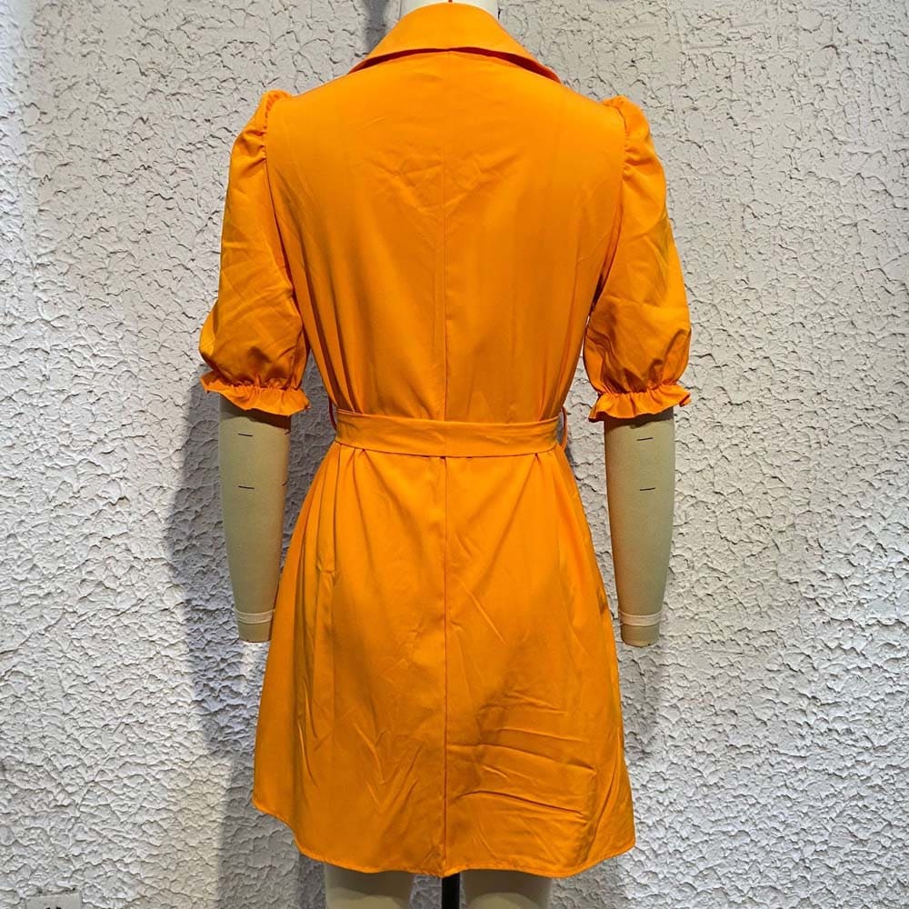 Vestido Curto Botões Nalanda