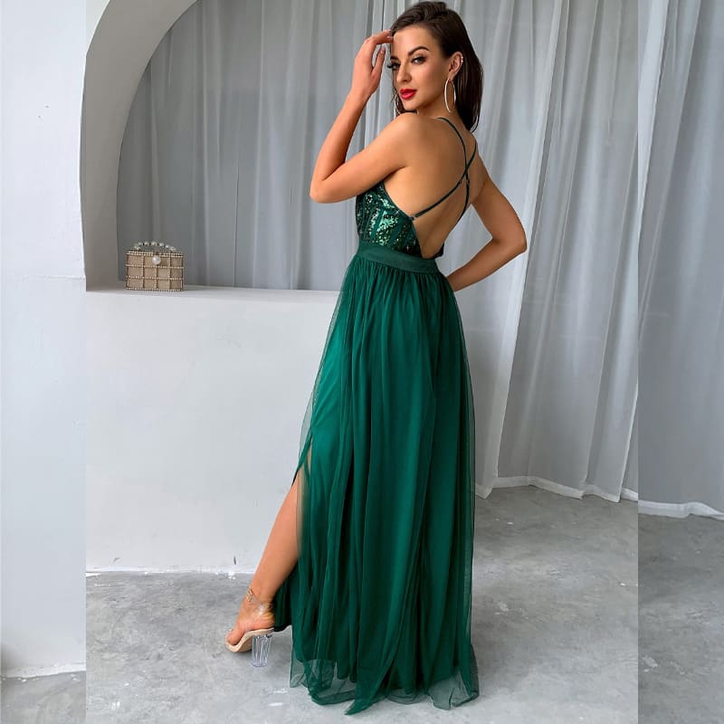 Vestido De Festa Longo Verde