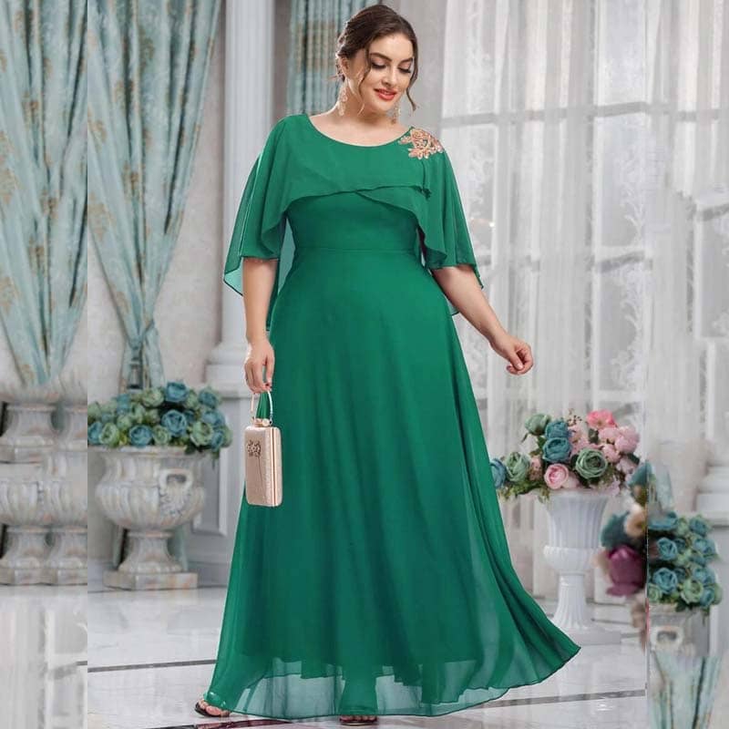 Vestido De Festa Plus Size Longo Amelie