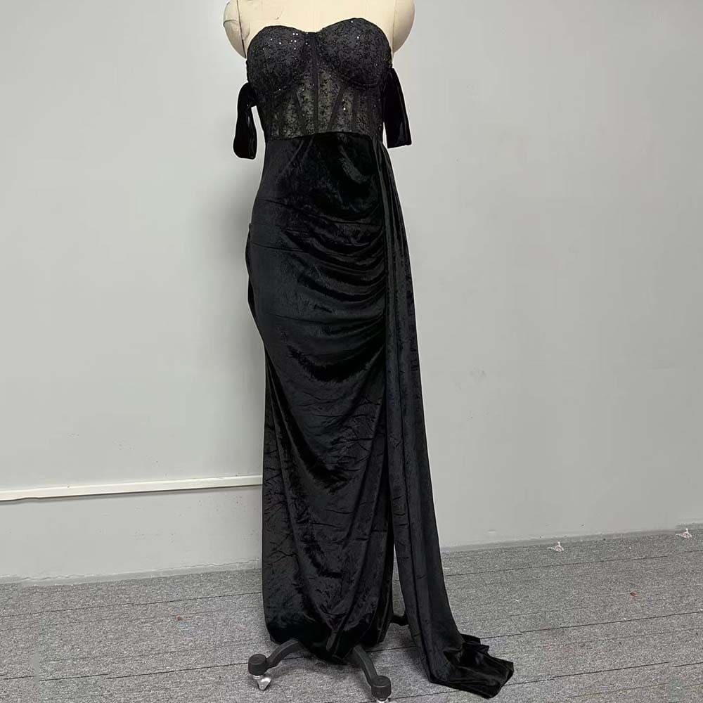 Vestido Longo de Festa Preto Raissa