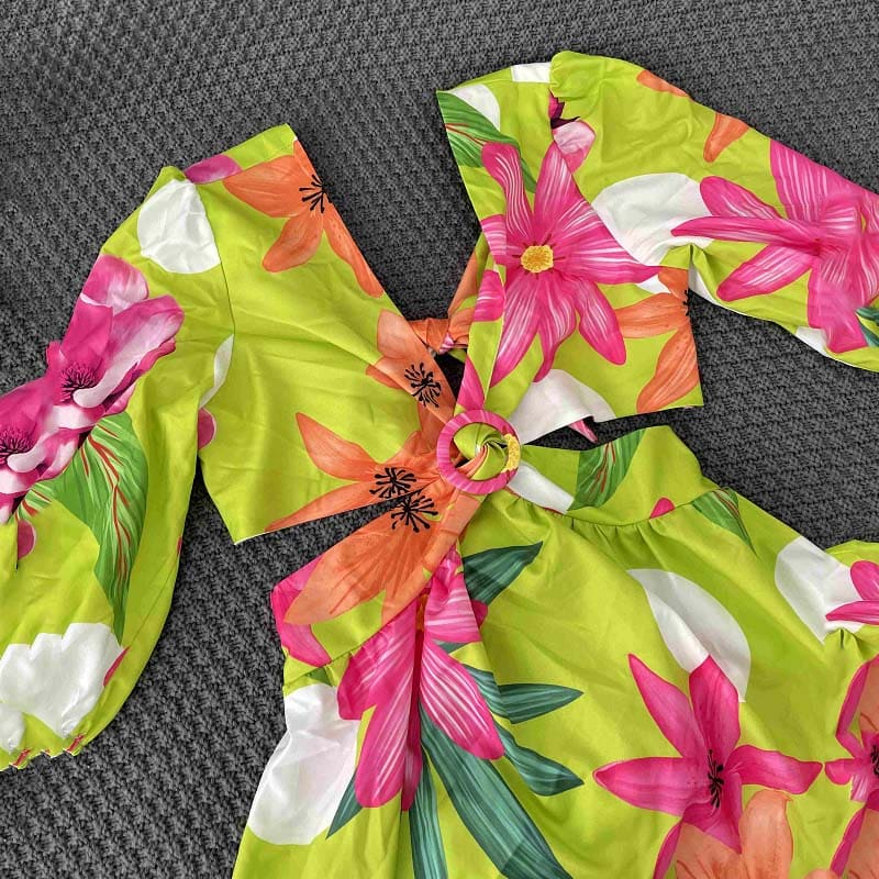 Vestido Longo Florido Glenda