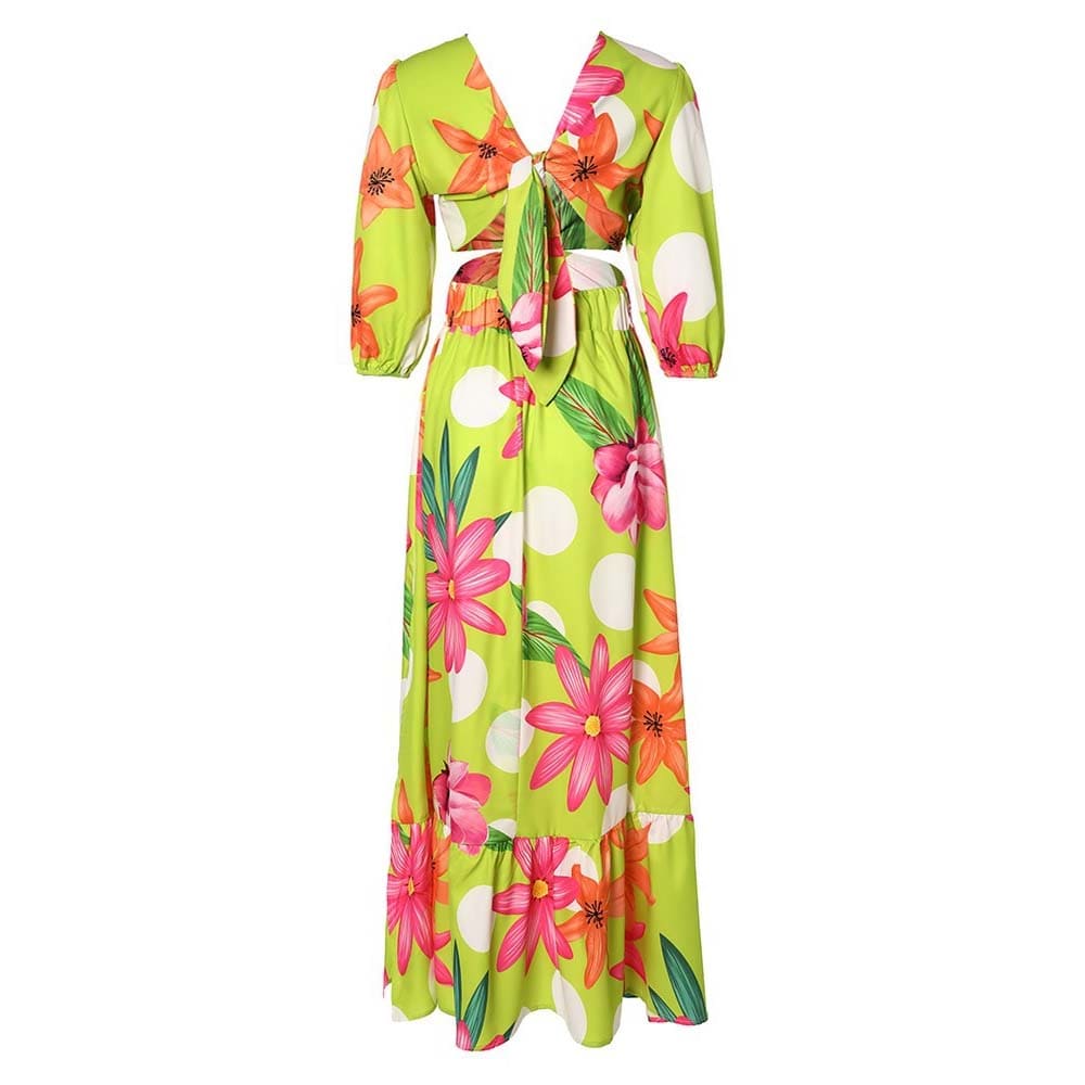 Vestido Longo Florido Glenda