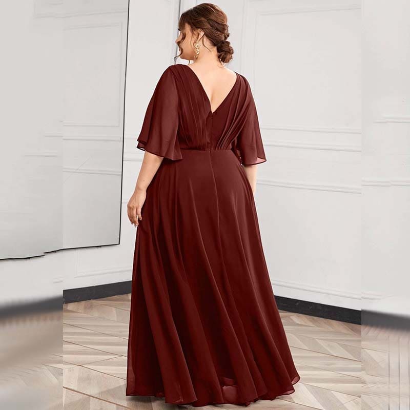 Vestido Longo Plus Size Bordado Angelina