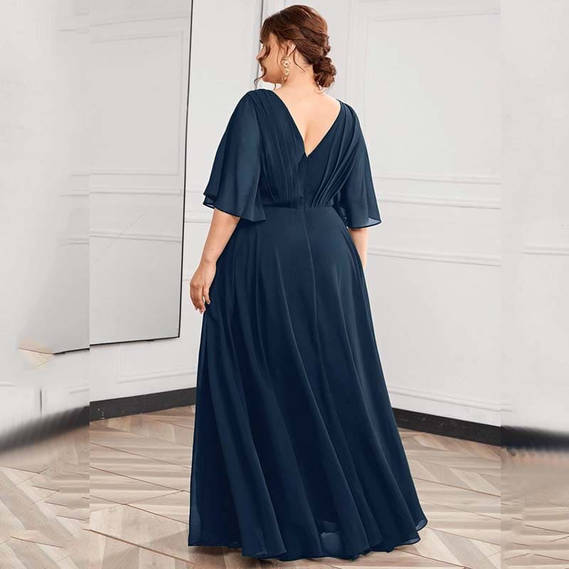 Vestido Longo Plus Size Bordado Angelina