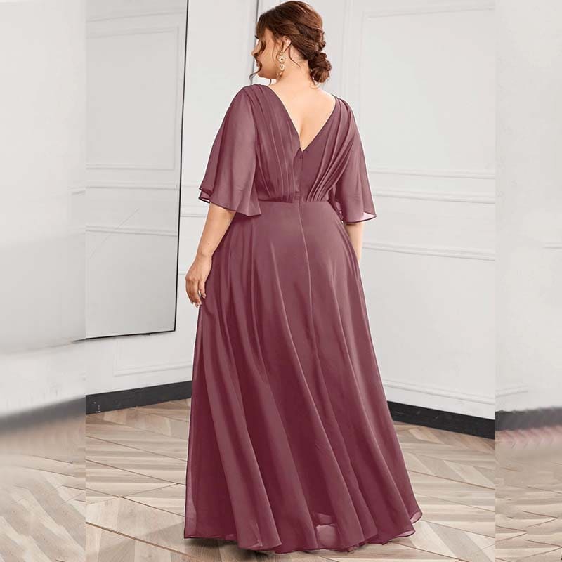 Vestido Longo Plus Size Bordado Angelina