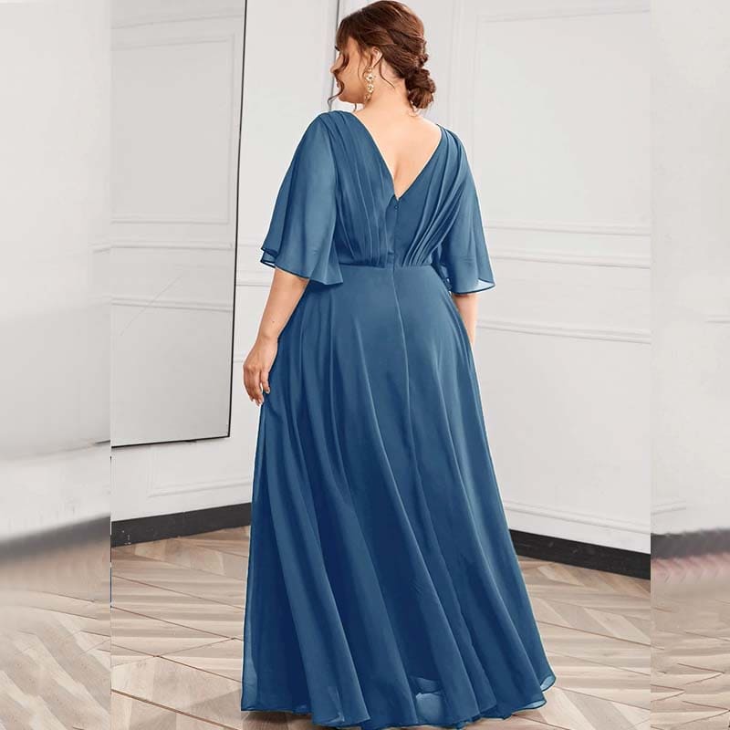Vestido Longo Plus Size Bordado Angelina