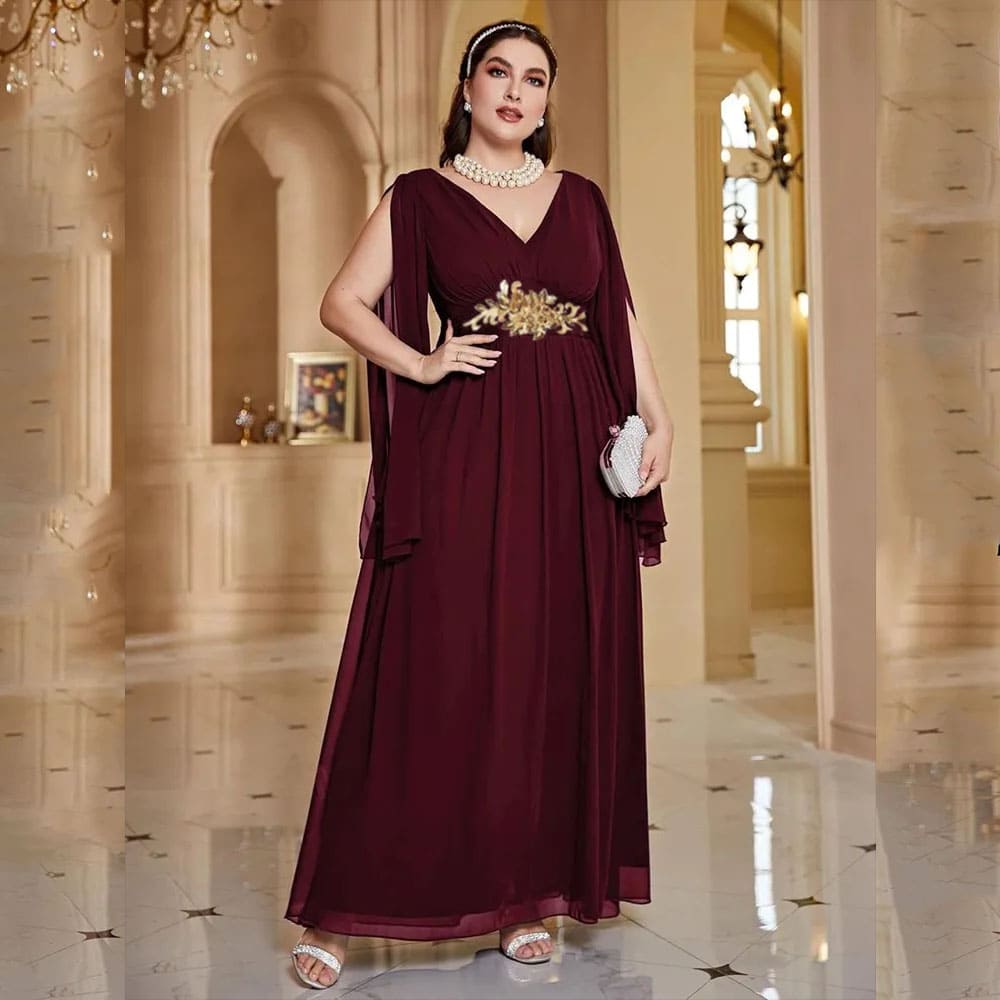 Vestido Longo Plus Size Bordado Cintia