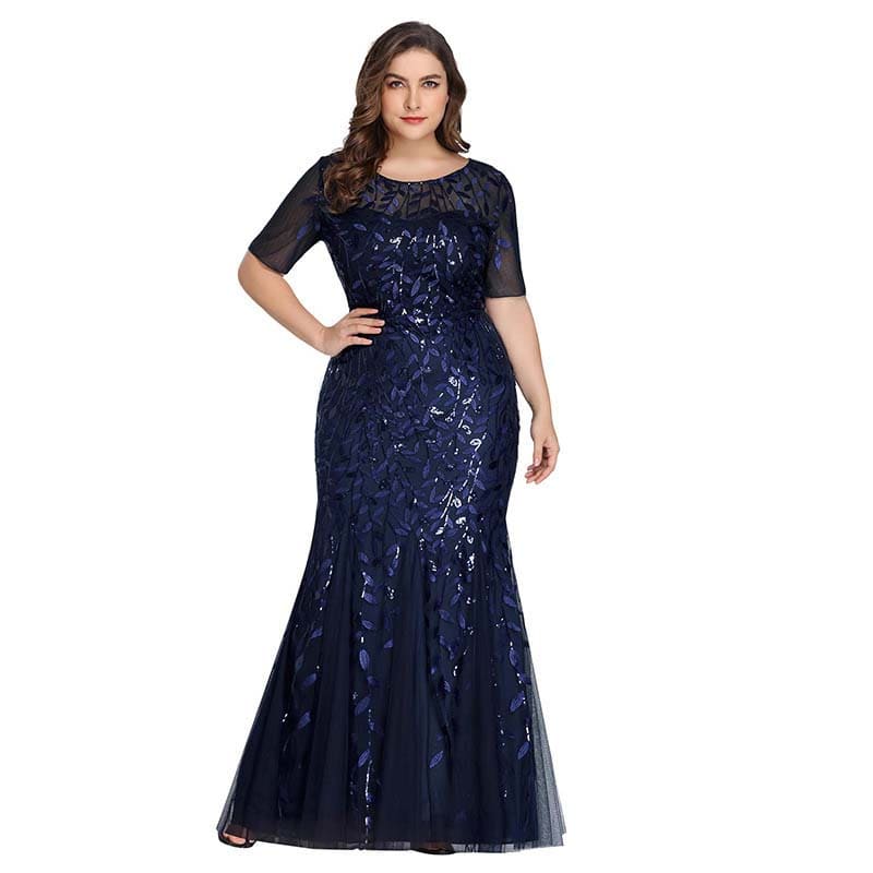 Vestido Longo Plus Size Folhas Sara