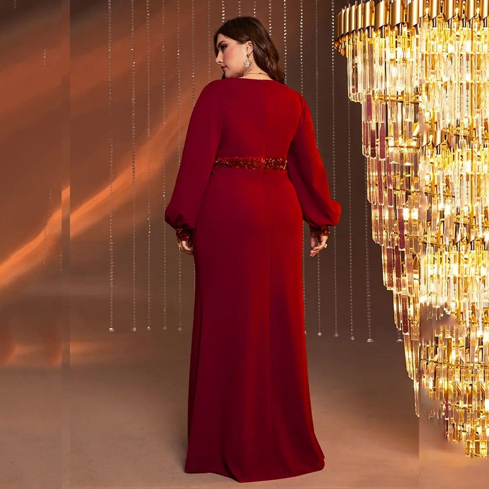 Vestido Longo Plus Size Pedraria Thais