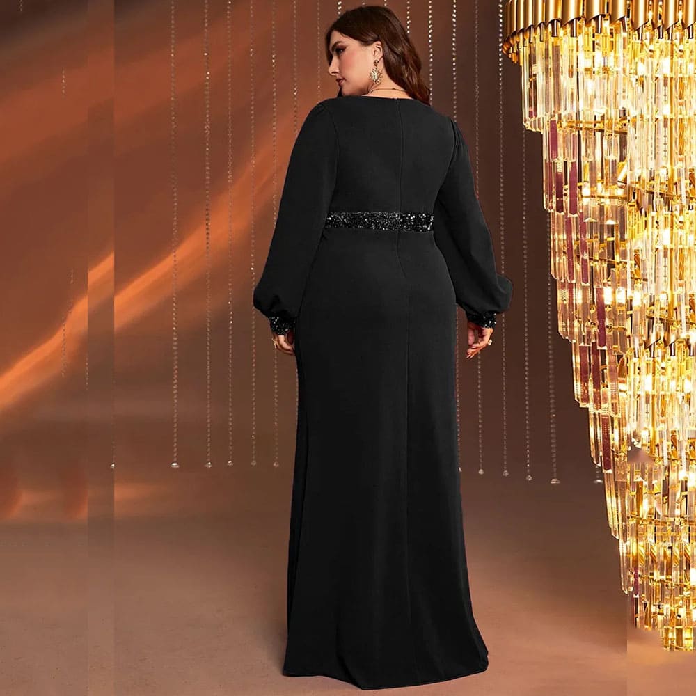 Vestido Longo Plus Size Pedraria Thais
