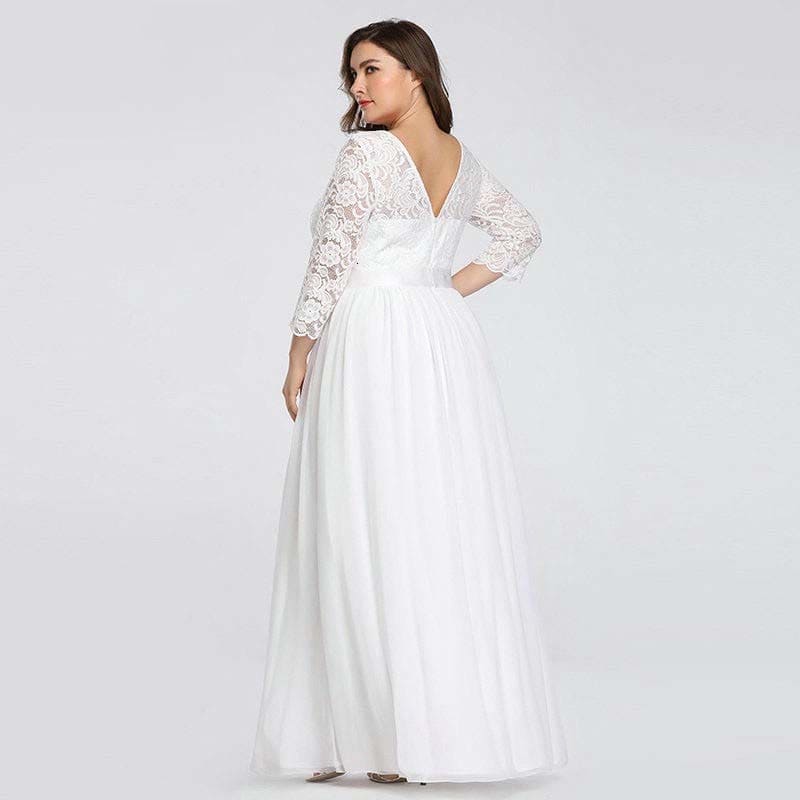 Vestido Longo Plus Size Plissado Olívia