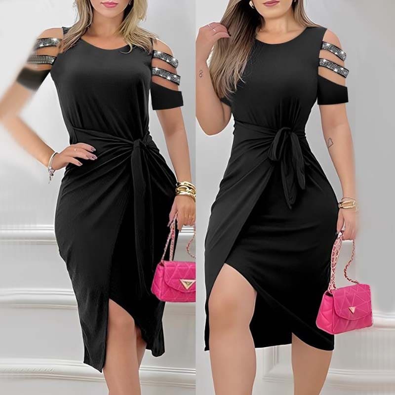 Vestido Midi Casual de Amarrar Railane