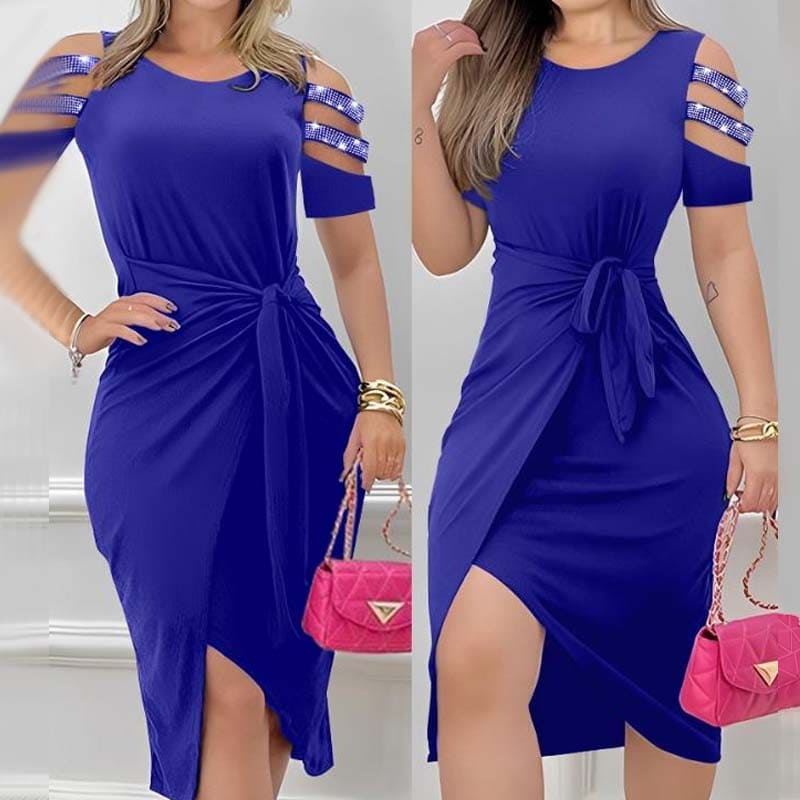 Vestido Midi Casual de Amarrar Railane