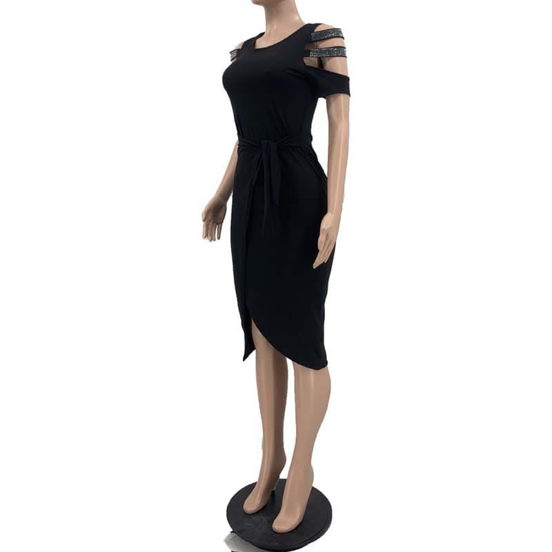 Vestido Midi Casual de Amarrar Railane