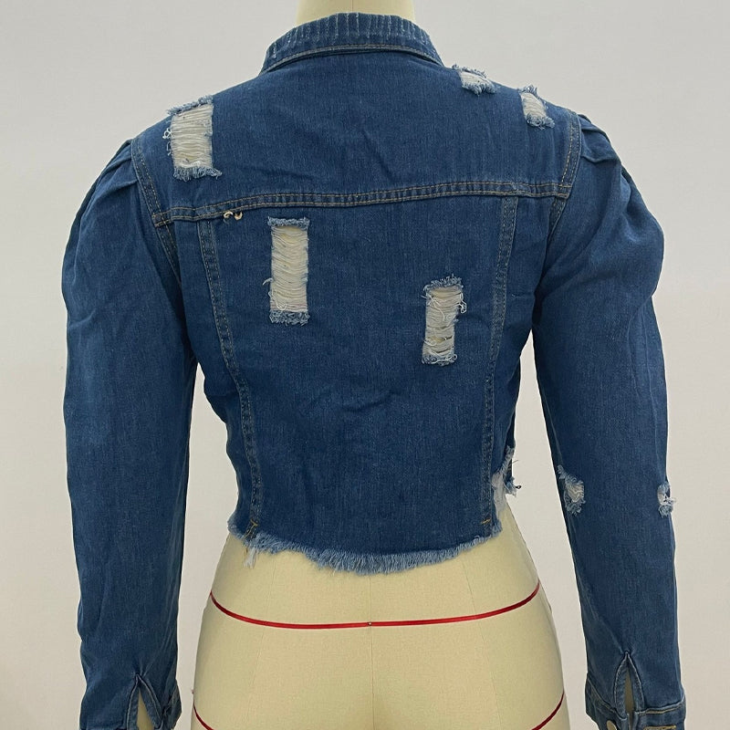 Jaqueta Jeans Curta