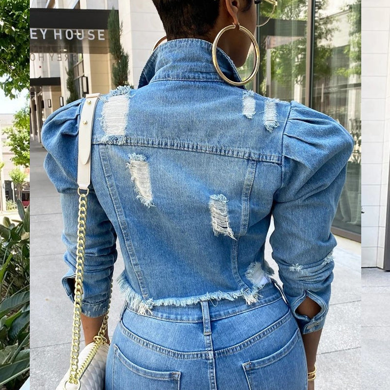 Jaqueta Jeans Curta