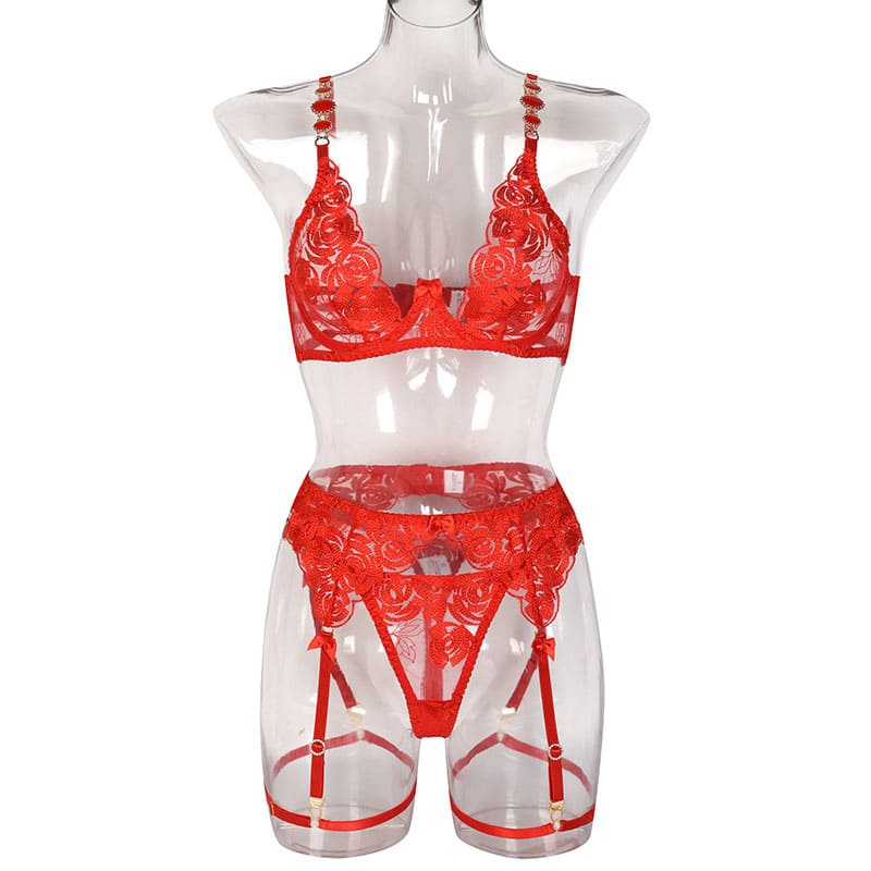 Conjunto de Lingerie Feminina de Luxo