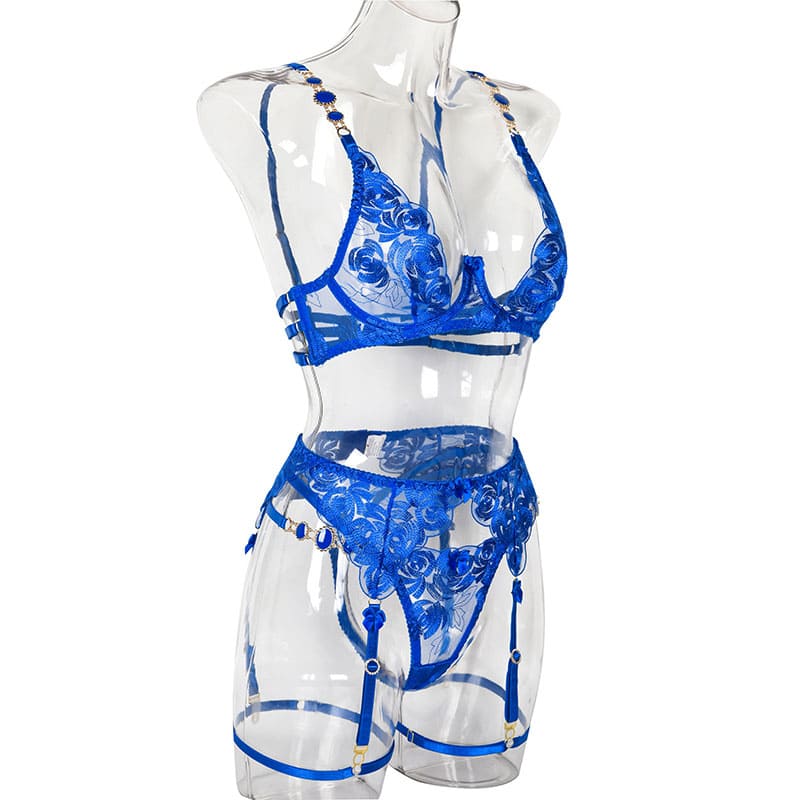 Conjunto de Lingerie Feminina de Luxo