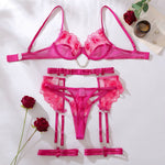 Conjunto de Lingerie Feminina de Luxo