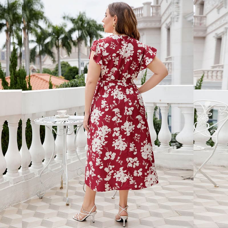 Vestido Floral Plus Size Émilie