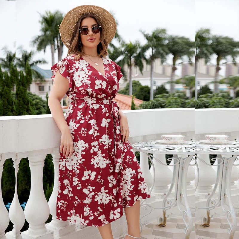 Vestido Floral Plus Size Émilie