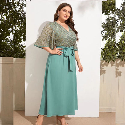 Vestido Plus Size Longo 