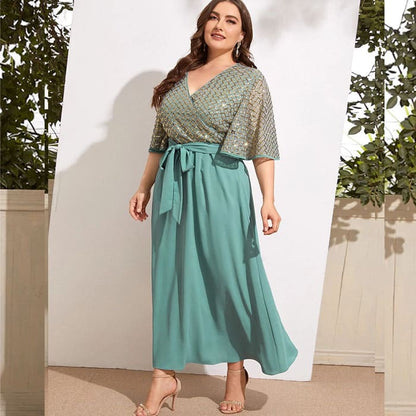 Vestido Plus Size Longo 