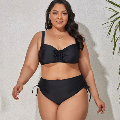 Biquíni Plus Size Cintura Alta Lena