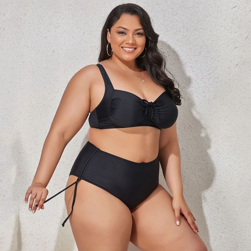 Biquíni Plus Size Cintura Alta Lena