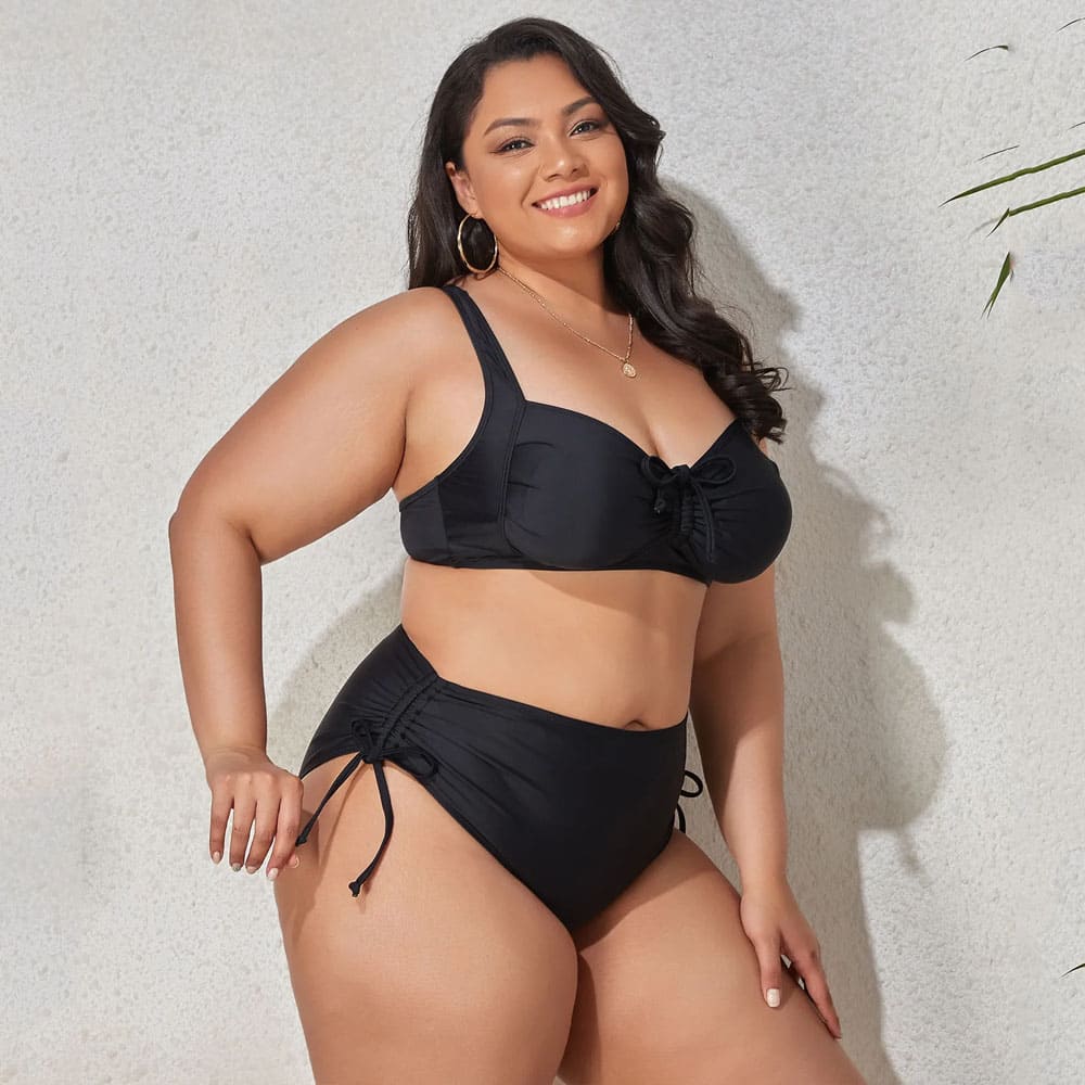 Biquíni Plus Size Cintura Alta Lena