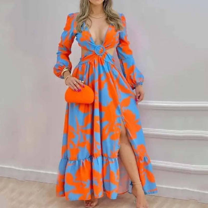 Vestido Longo Florido Glenda