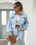 Jaqueta Bomber Feminina Vintage Leonie